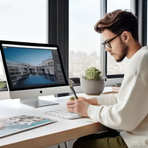 미술 교육과 아트마켓 창업 - **Prompt 1: Digital Art Innovator in a Globalized Studio**
    A highly detailed, wide shot of a con...